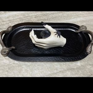 Gothic Snake Handle Tray Goth Halloween